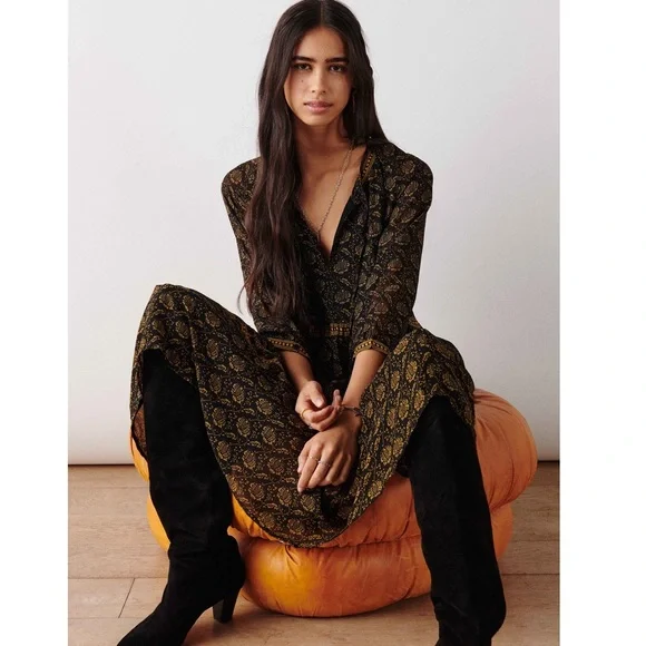 ba&sh Dresses Bash Synthetic Bernie Dress Carbone In Black